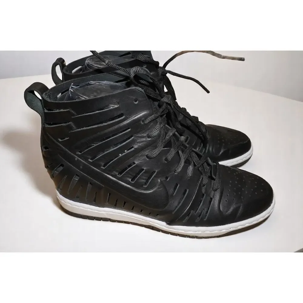 Nike Dunk Sky Hi 2.0 Joli Black Shoes Sandal Wedge Women’s Size 8.5 Nike Swoosh